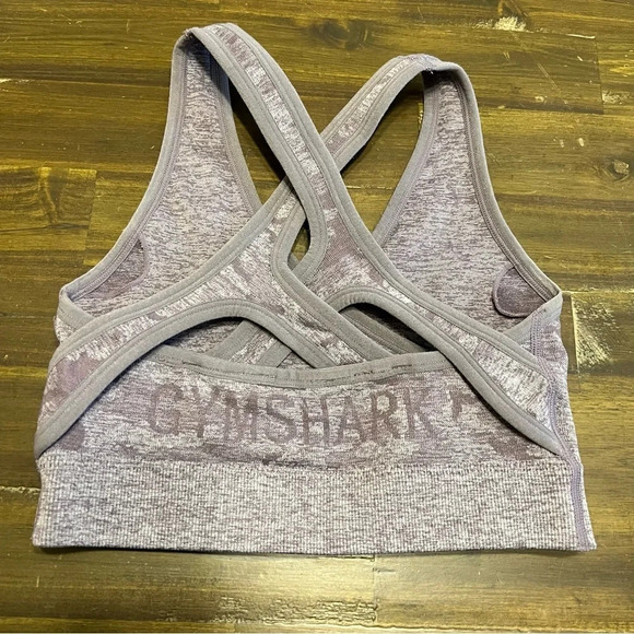 Gymshark Purple Camo Sports Bra - Picture 2 of 3